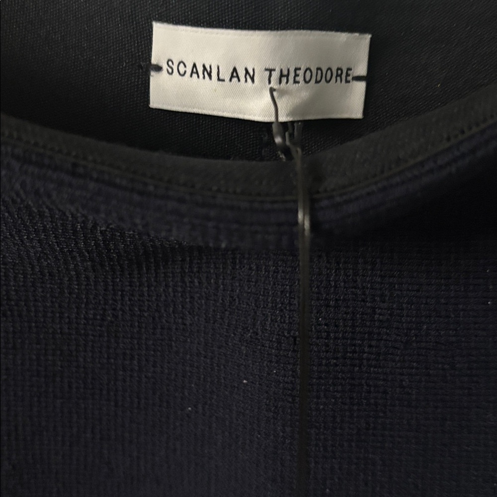 NWT [$400] Scanlan Theodore Classic Navy A-Line Skirt. size Small - Picture 6 of 9